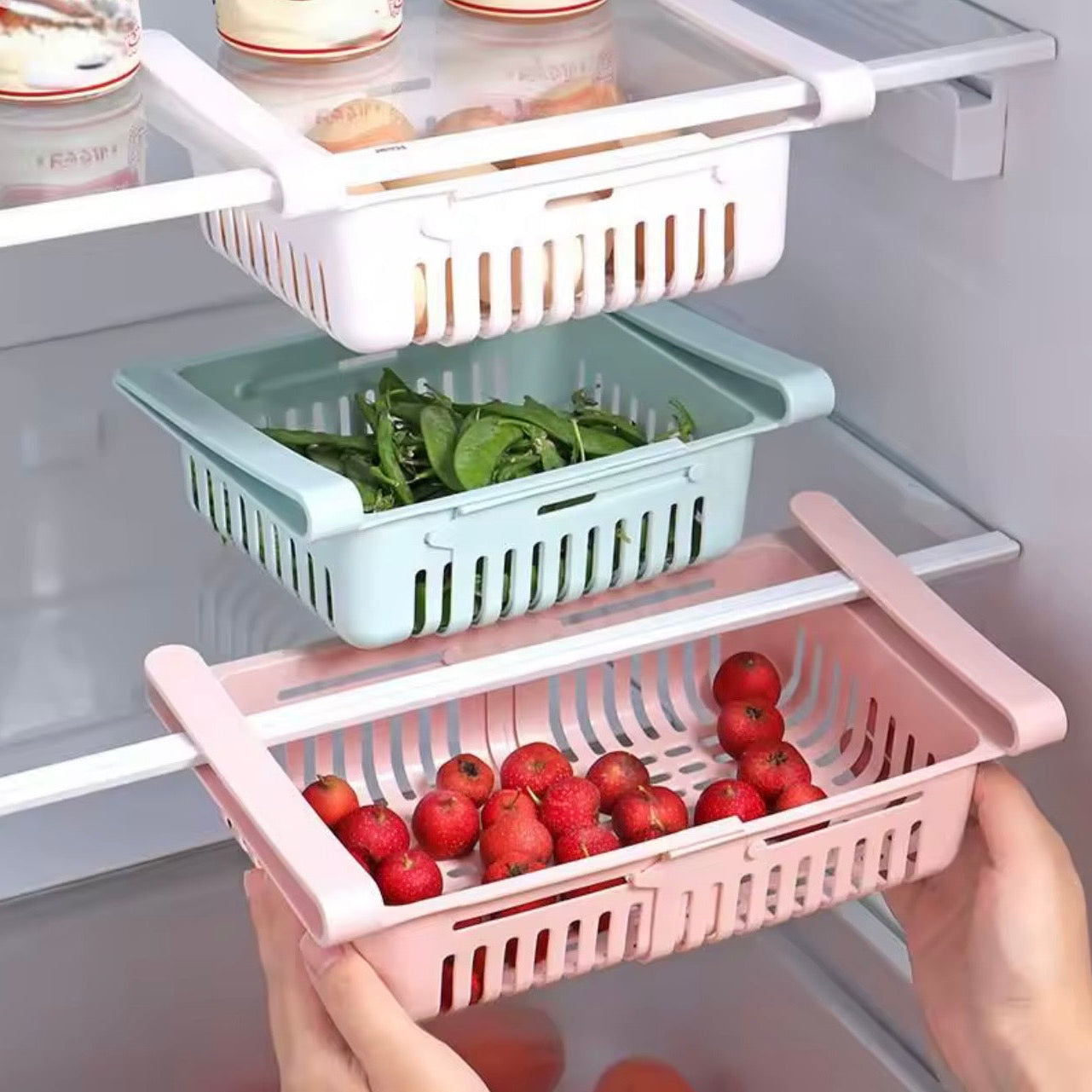 Kleva Slide™ Expandable Fridge & Freezer Organizer