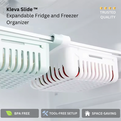 Kleva Slide™ Expandable Fridge & Freezer Organizer